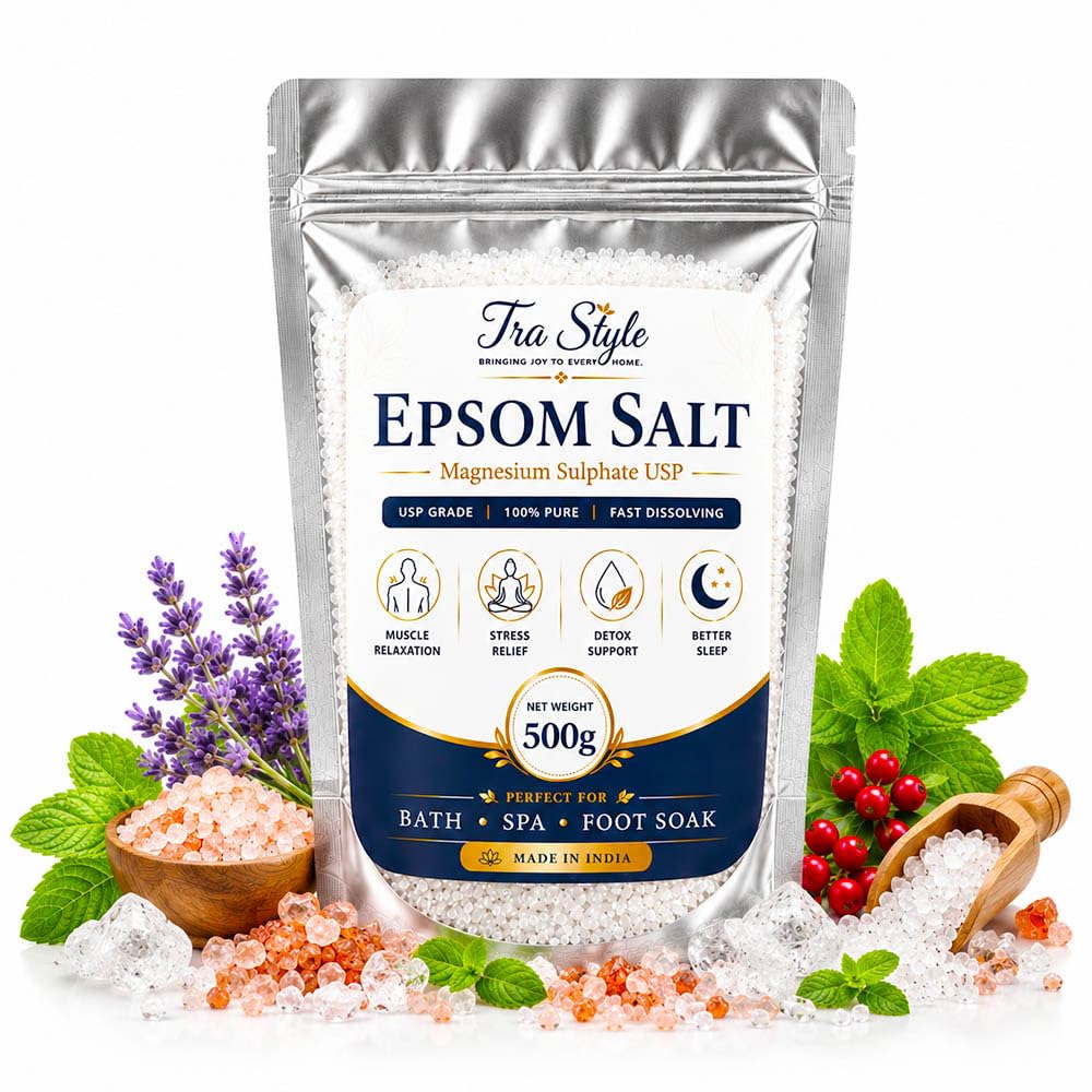 Lavender Cooling Recovery Soak | Foot Spa & Muscle Relief Magnesium Bath Salt (500g)-picture-56