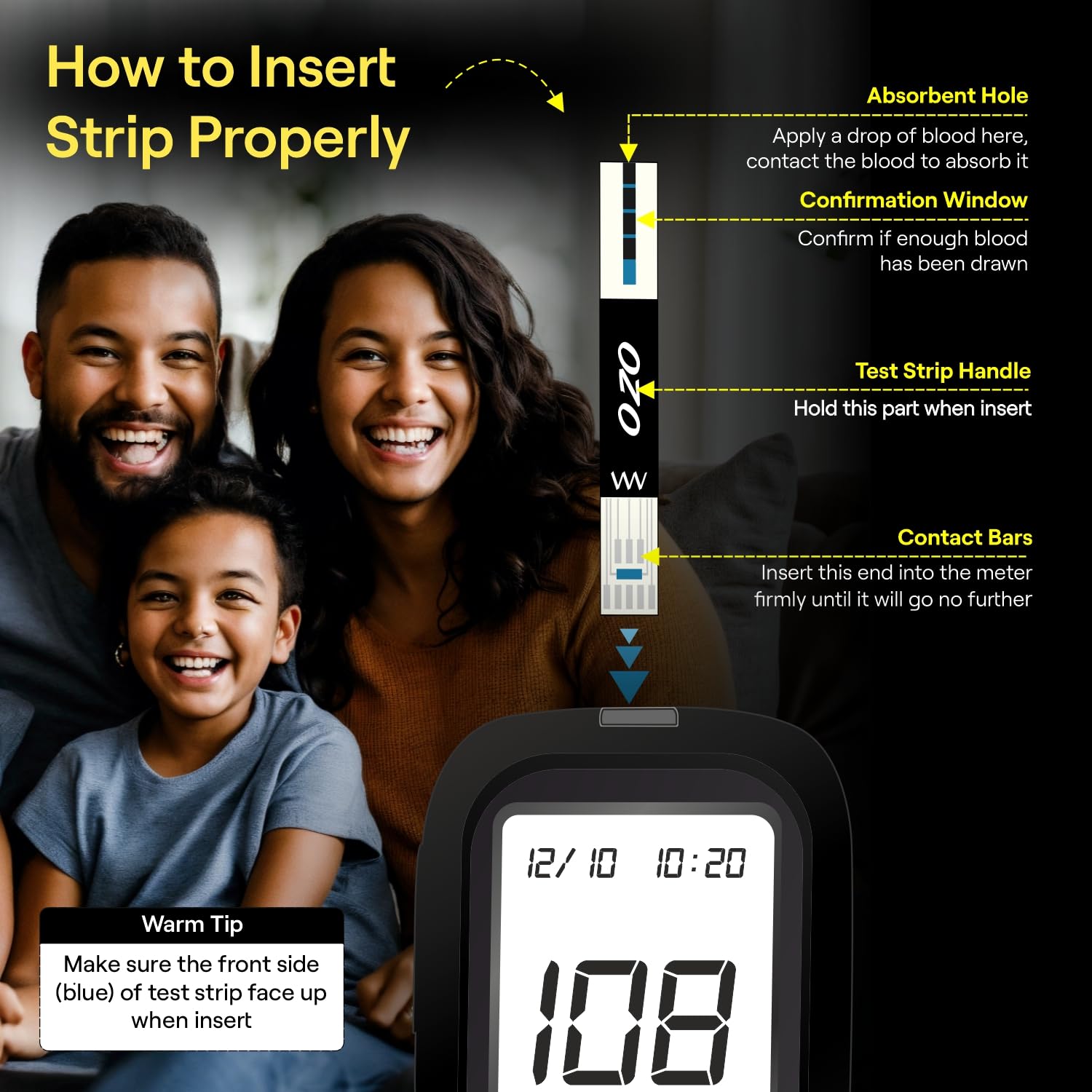 Ozocheck Truesense Test Strips | Pack of 50 Strips | Blood Sugar Test Machine Testing Strips | Global Iconic Brand | For use with OneTouch Select Plus Simple Glucometer 3
