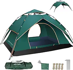 Barraca Camping para 3 4 Pessoas À Prova D'água Dois Andares com 2 Portas, Tenda de Acampamento Pop-up Instantânea Barraca de cúpula, Barraca de Família à Prova D'água