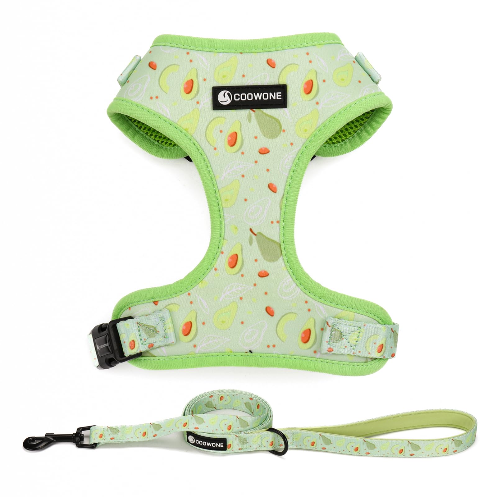 Dog Harness and Leash Set, Adjustable Dog Harness, Dog Leash, No Pull No Choke Puppy Harnesses for Walking Training for Small Medium Pet