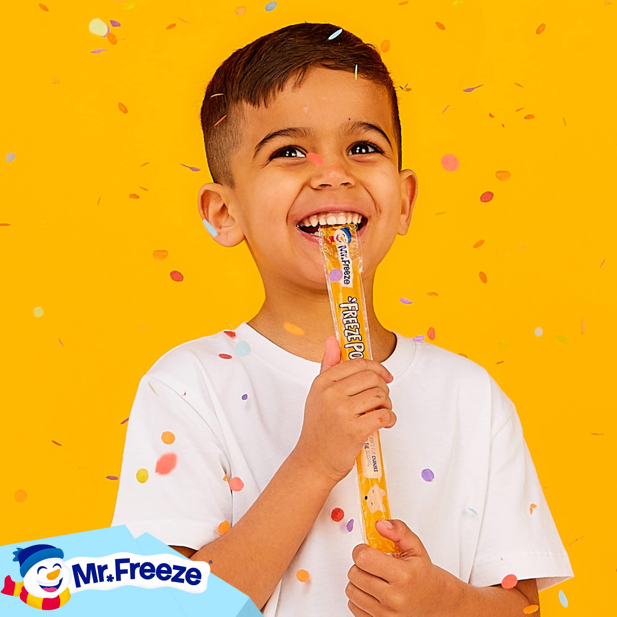 Mr Freeze Ice Pops - Paletas de hielo de sabores surtidos, sin azúcar y aptas para veganos, 20 x 45 ml (paquete de 8)