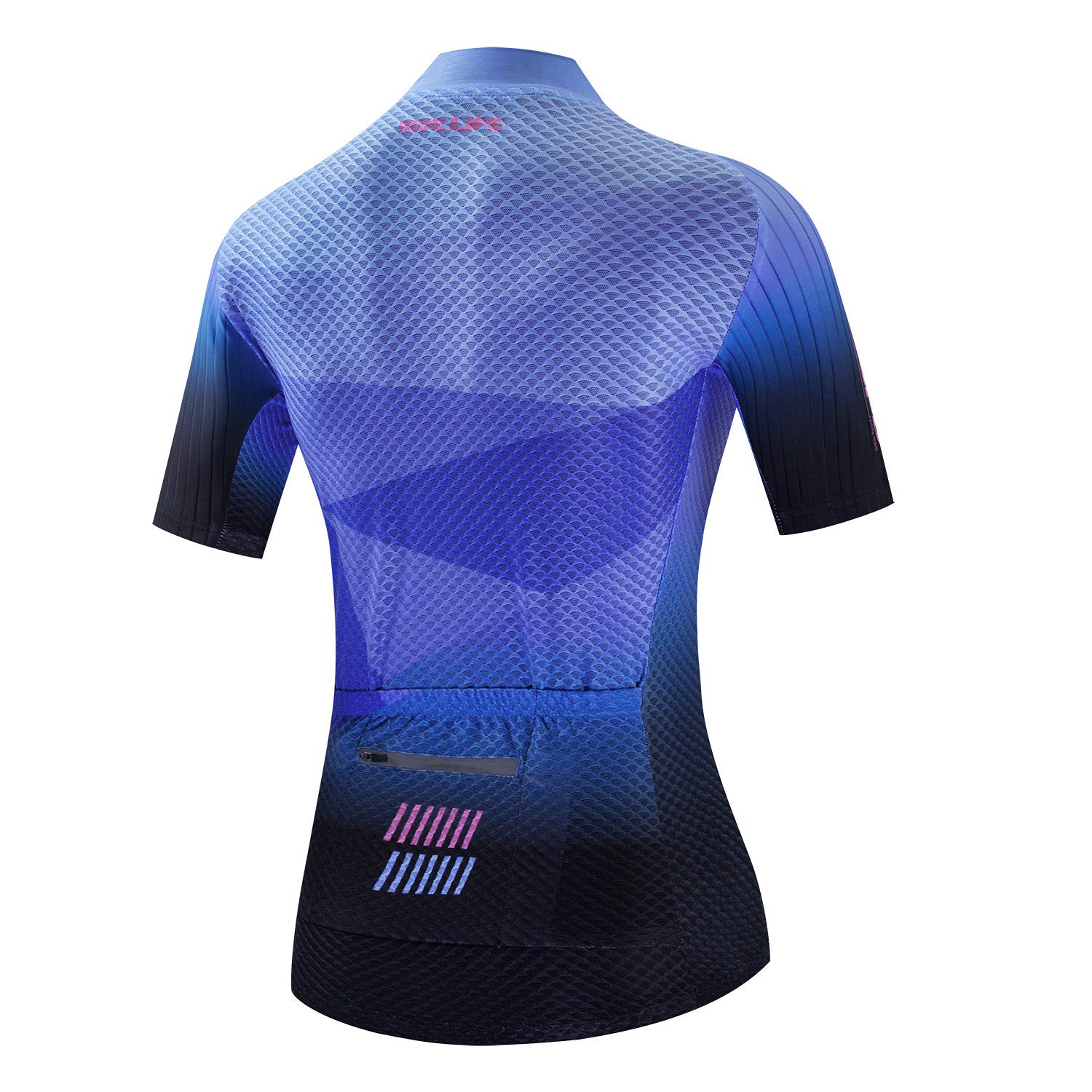 Women's Cycling Jersey Short Sleeve Bike Shirts Back Pocket Reflective