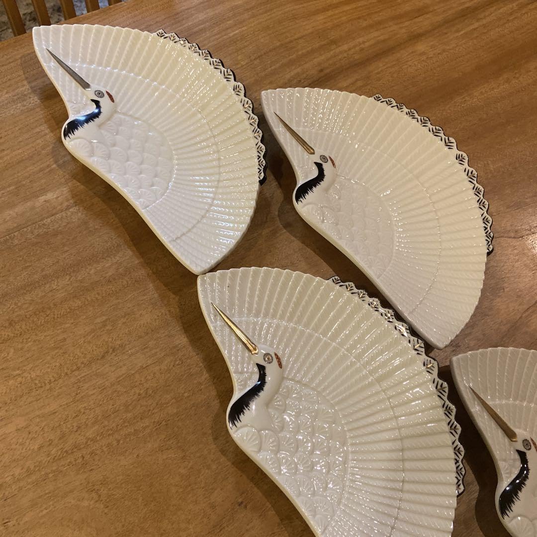 薩摩焼宗家☆壽宮陶苑☆鶴型伺付☆5枚組☆鶴の形の皿5枚 【公式通販】