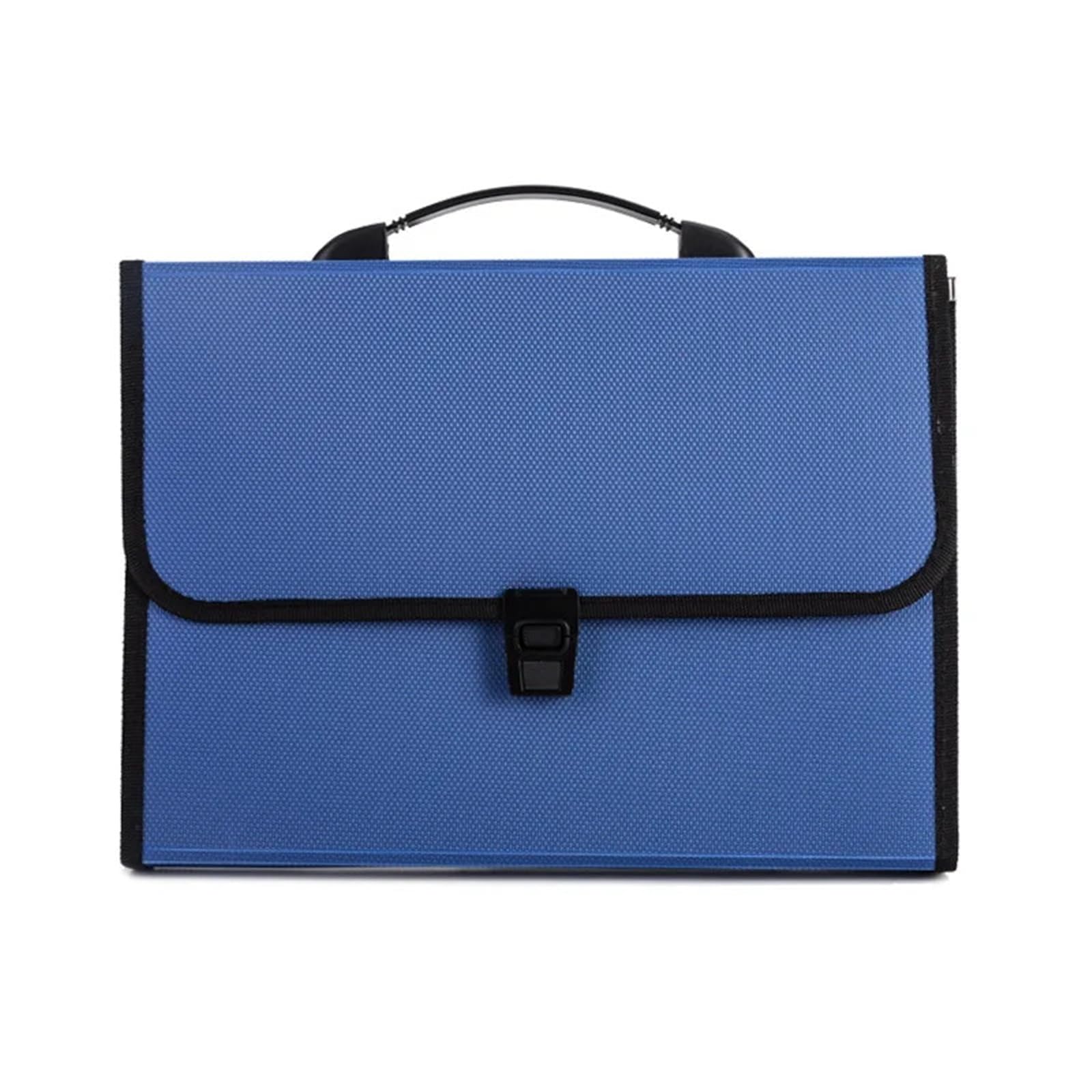 Porta Documenti Cartella di file della fisarmonica | Organizer portatile for carta A4, cartella multistrato for documenti di esame degli studenti(Blue)
