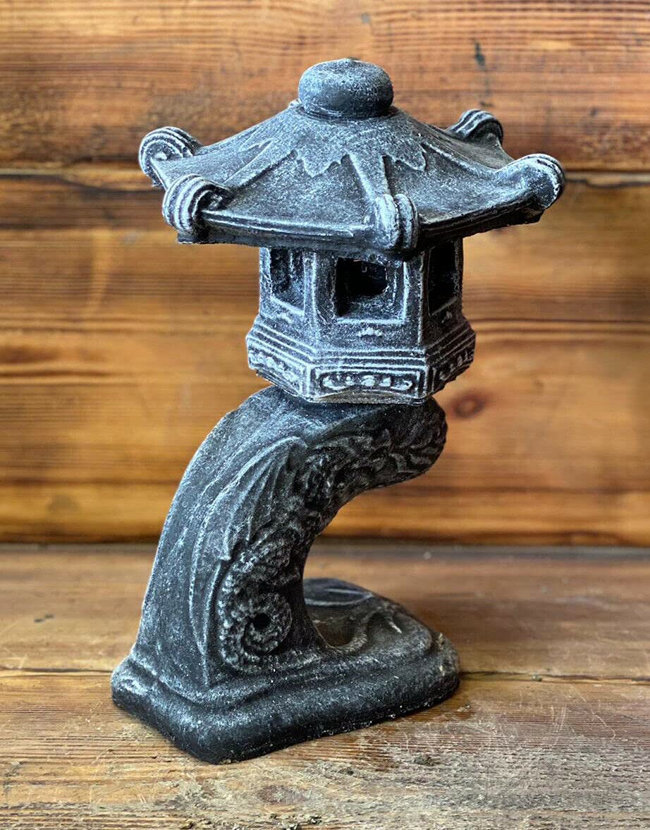 J And L Stone Ornaments Stone Garden Detailed Small Japanese Pagoda Hand Cast Stone Ornament Gift