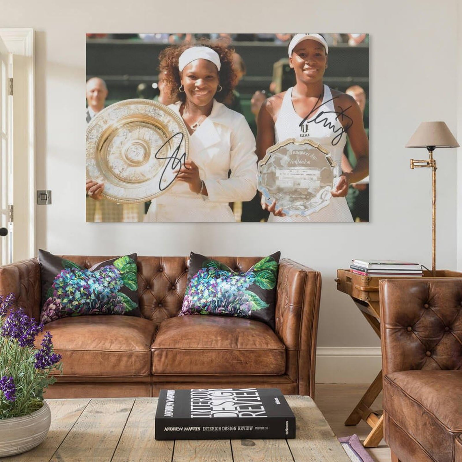 HGEIK Serena Williams - Poster con motivo tennis 19, retrò, in metallo