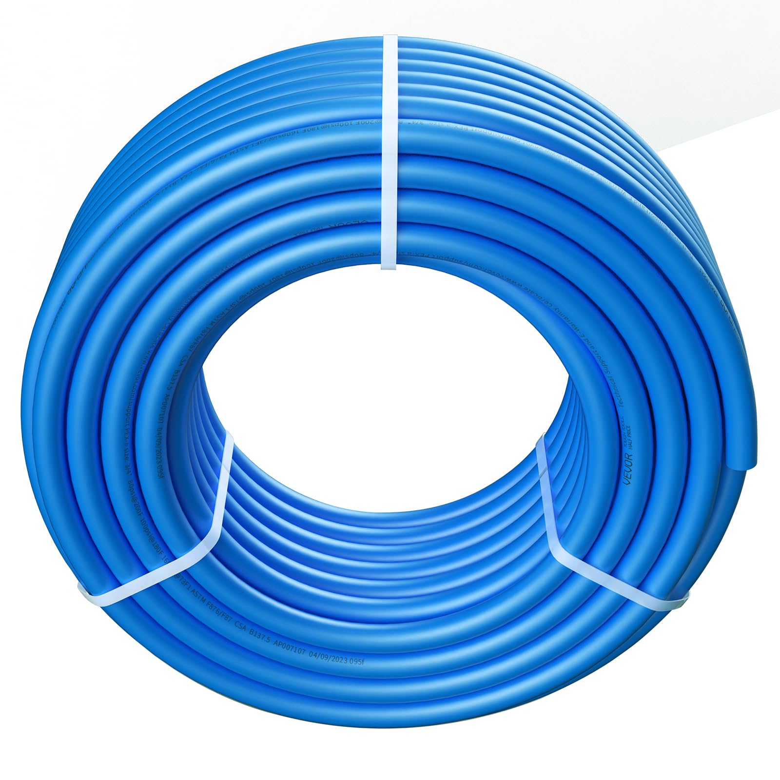 VEVOR PEX Pipe - Tubo flexible de 3/4 pulgadas, barrera sin oxígeno de 100 pies PEX-B para agua potable, para agua caliente/fría y restauración fácil, aplicaciones de fontanería con cortador y