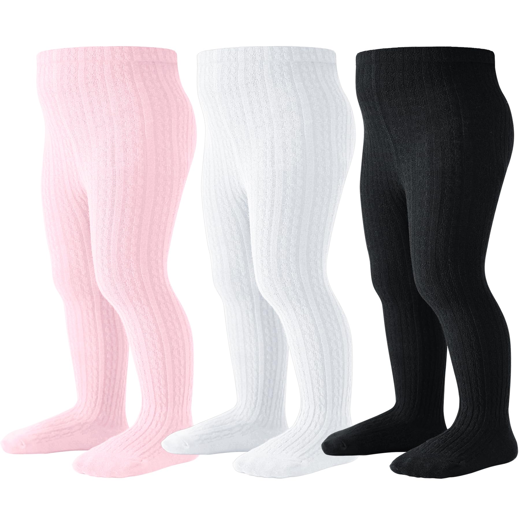 Baby Tights Toddler Stockings Tights Soft Cotton Cable Knit Baby Girl Tight Leggings Newborn Infant 0-4T