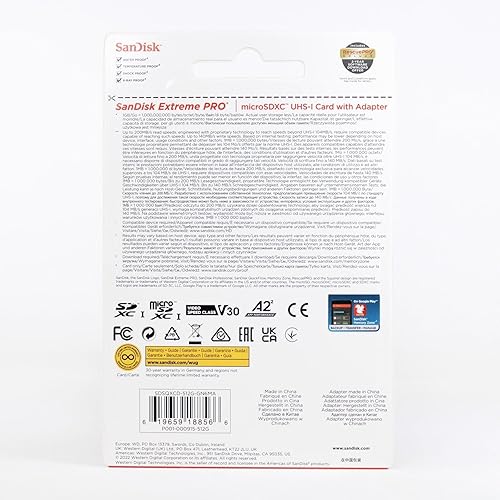 Miniatura 3 de SanDisk Tarjeta de memoria MicroSD Extreme Pro de 512 GB con adaptador, funciona con GoPro Hero 10 Black Action Cam U3 V30 4K A2 Clase 10