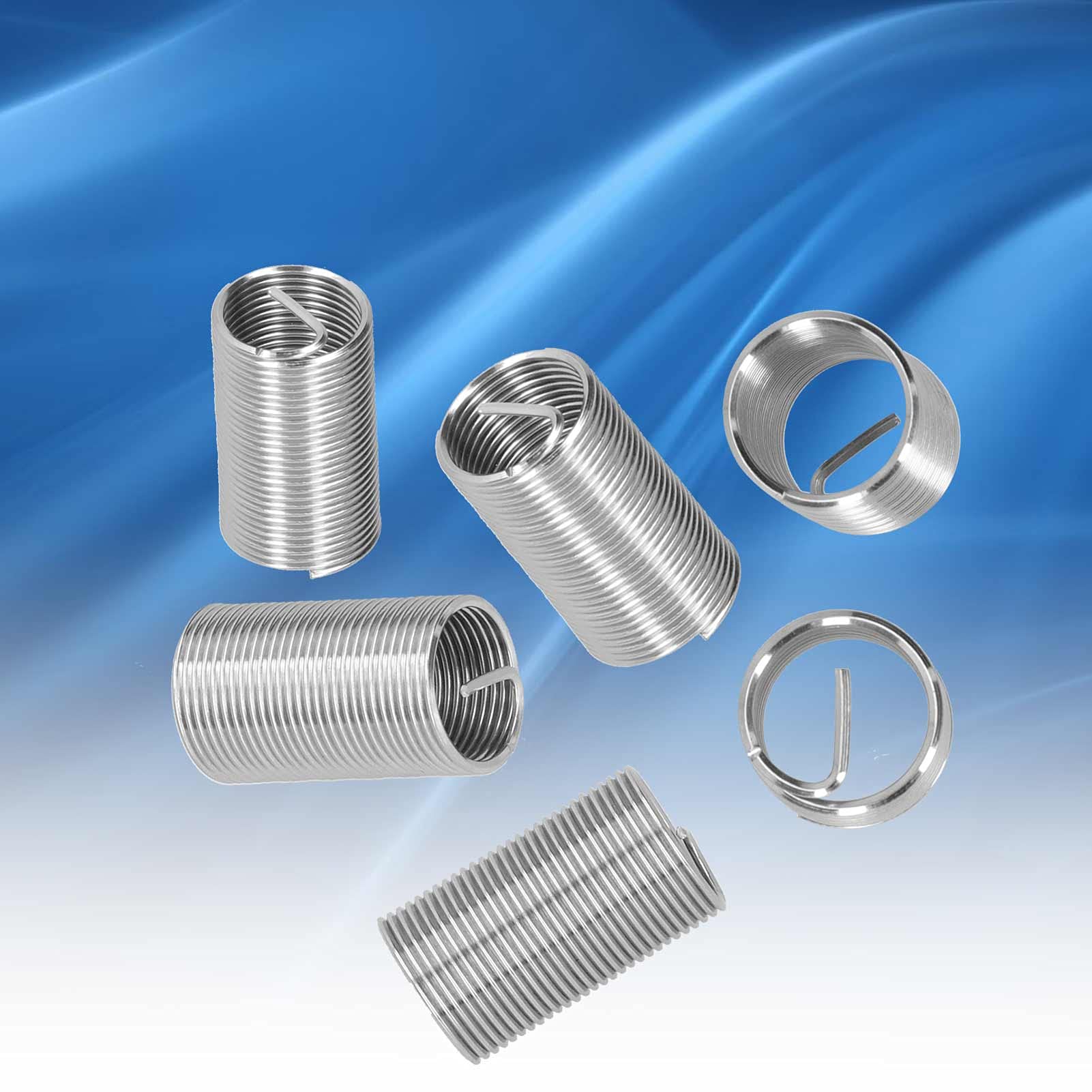 Thread Repair Kit, 304 SS, 3/8-24, 18 Pcs