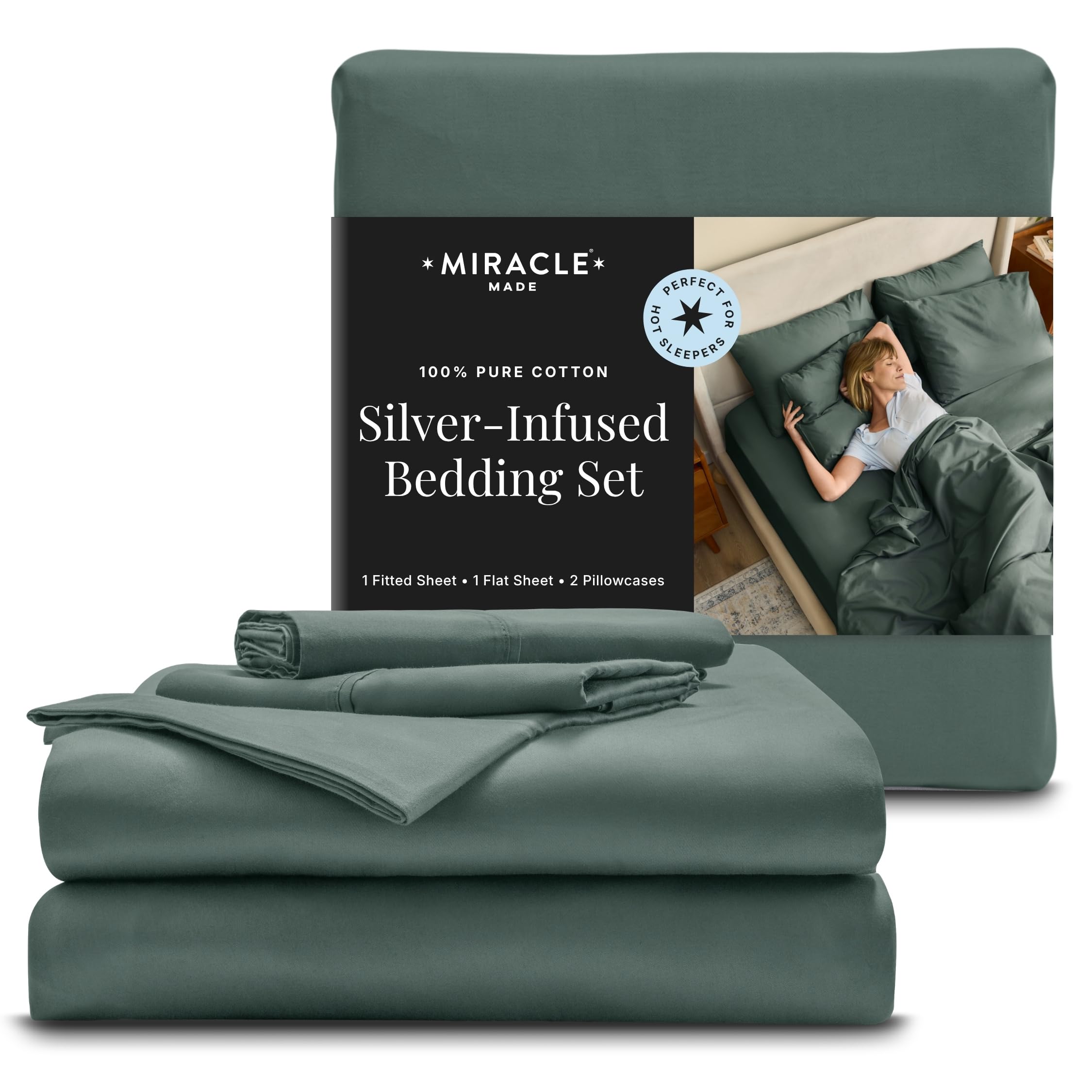 Miracle Made white bed sheets