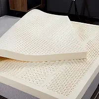 Colchões De Látex 100% Natural Massagem Colchão Duplo De Hotel Família King Queen Twin Tamanho Completo - 1/2/3/4 Polegada - Capa Orgânica Incluída