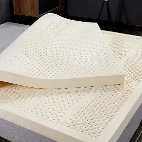 Colchões De Látex 100% Natural Massagem Colchão Duplo De Hotel Família King Queen Twin Tamanho Completo - 1/2/3/4 Polegada - Capa Orgânica Incluída