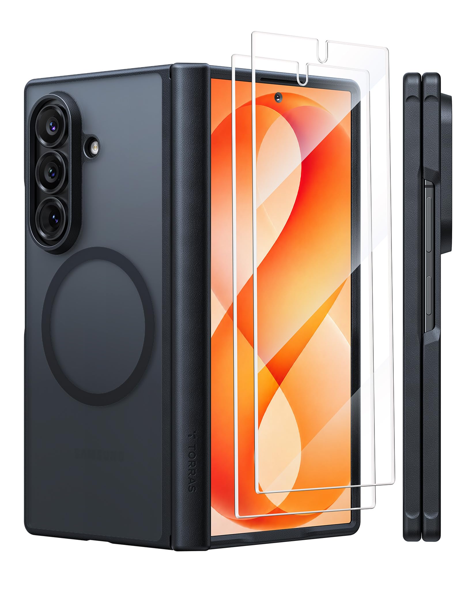 Photo 1 of ******* factory sealed ******TORRAS Magnetic Slim Case for Samsung Galaxy Z Fold 8 Ultra, Matte Black
