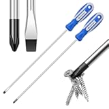 Amartisan 2-Piece 12&apos;&apos; long Screwdriver Set&comma; Long Blade Screwdriver Set 12-Inch Magnetic Screwdriver&comma; Phillips & Slotted Bits &period;（NEW）