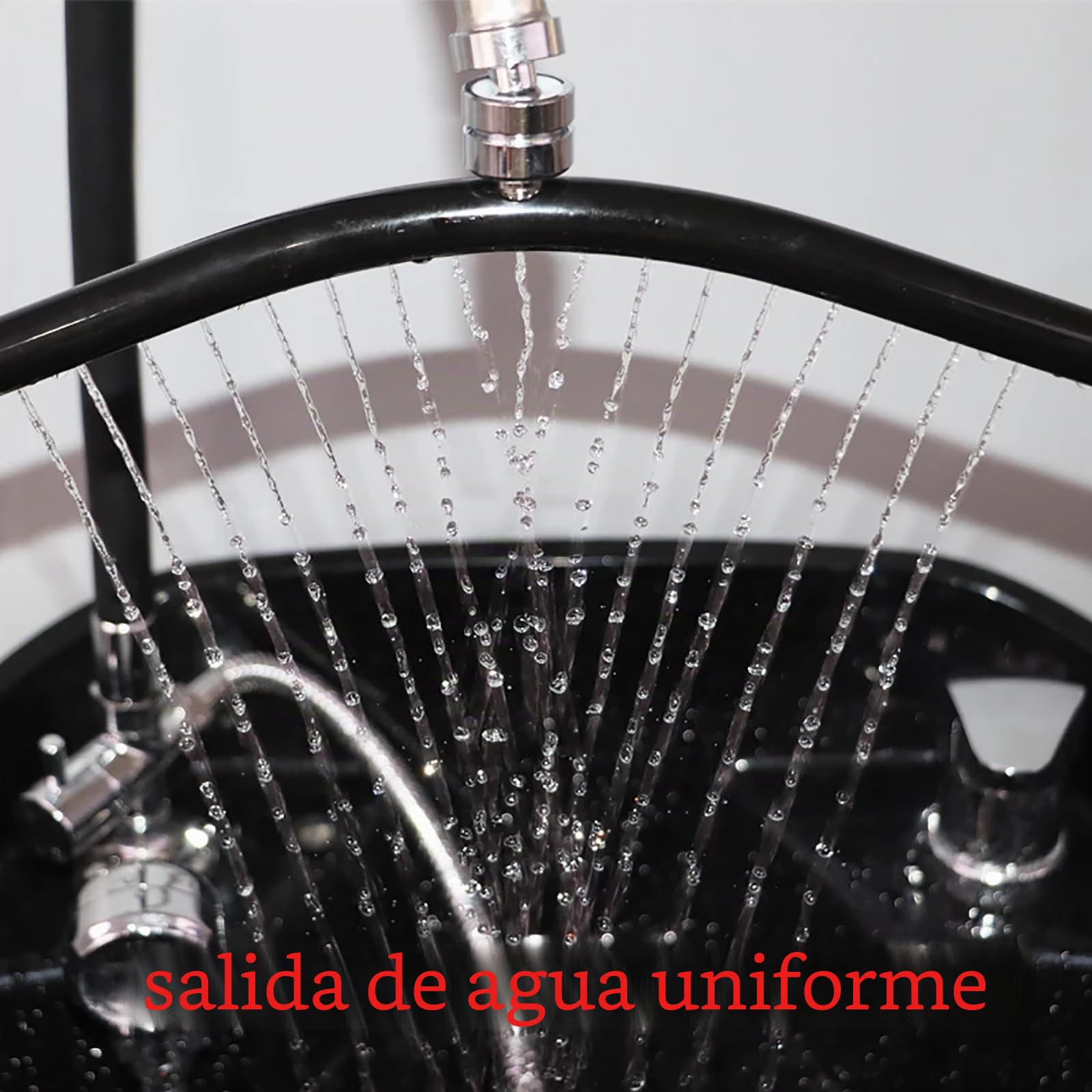 Head SPA Waterfall Chaucet Duche de Ducha, Terapia de SPA de Masaje de Cabello Ajustable para el Lavabo para champú SPA y Cuidado de salón Head SPA + Faucet