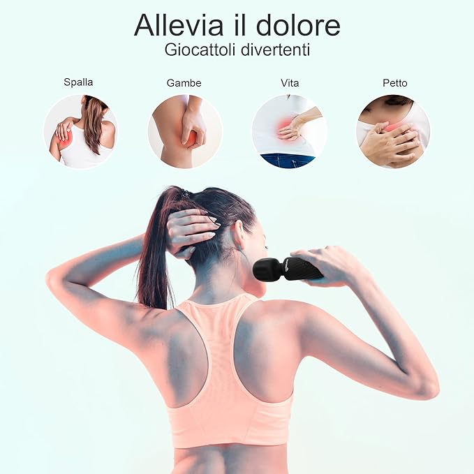 RELAXXX Vibrador Masajeador Eléctrica Recargable Massager ...