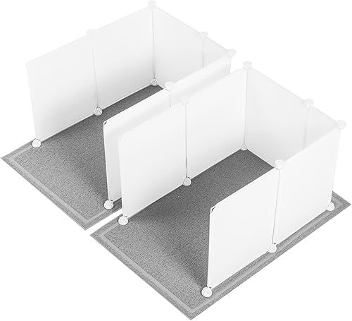 MEEXPAWS Juego de 2 cajas de arena extra grandes para gatos, protector contra salpicaduras de 27 x 20 pulgadas, tapete grande para arena para gatos, disponible en Yaxa Colombia