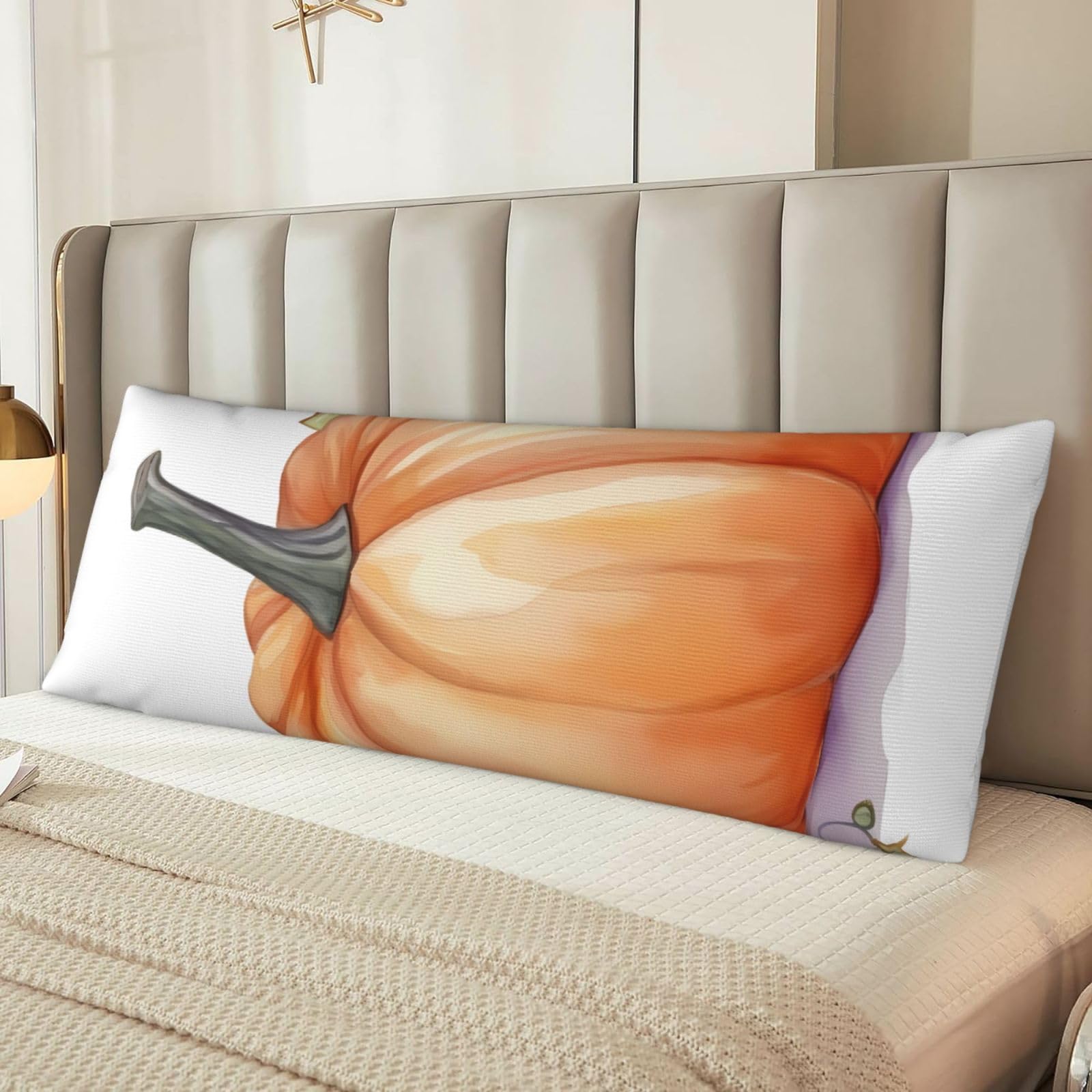 Fall Watercolor Pumpkins Body Pillow Cover with Hidden Zipper 54"X20",Ultra Soft Microfiber Long Pillow Case Decorative Bedding Pillowcase Cushion Cover Cases for Bedroom Couch Sofa,Home Gifts