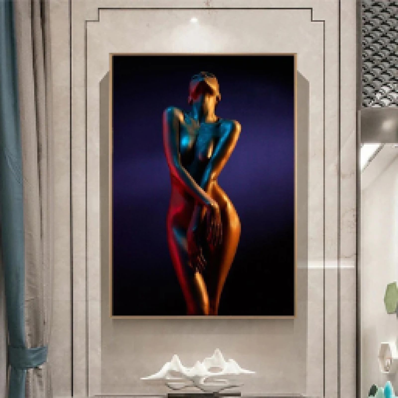 TONGYINLI Peintures sur toile de femmes sexy, affiches et impressions murales, portraits de filles classiques, images HD pour décoration de salon, 60 x 90 cm, sans cadre