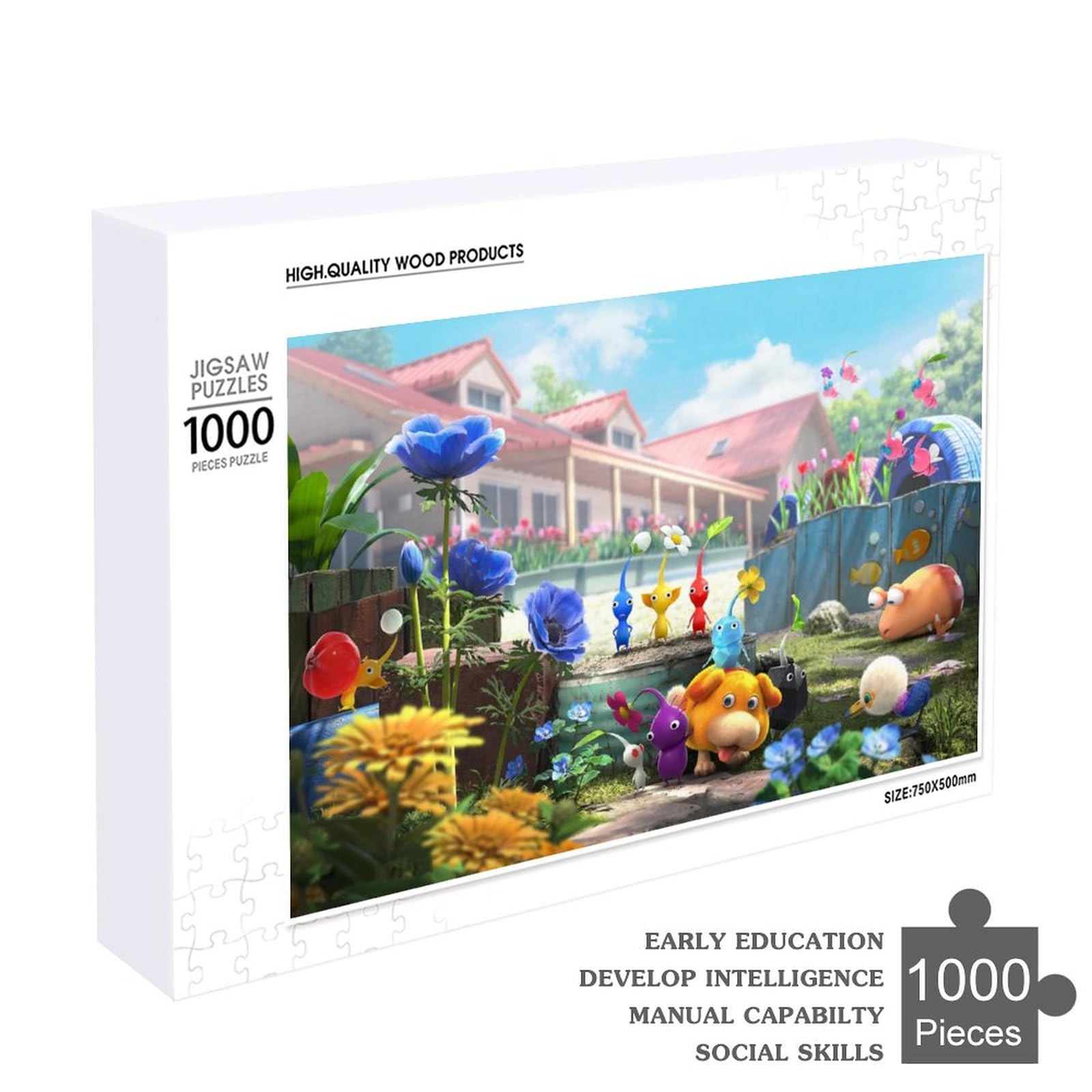 ぴくみんページ Amazon | ピクミン ジグソーパズル 300/500/1000ピース 木製アニメ