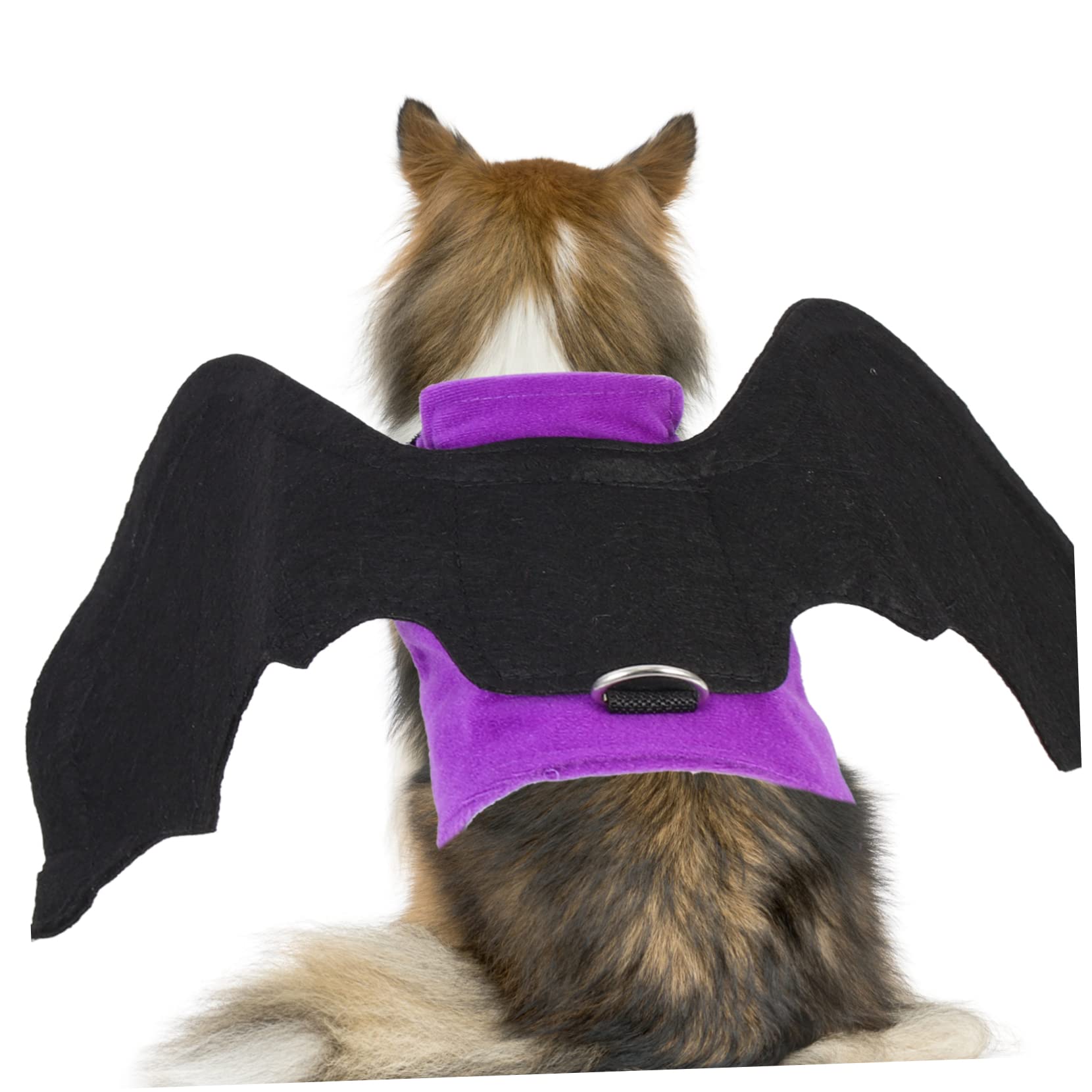 HANABASS 3piezas Disfraz De Halloween para Mascotas Diseño De Murciélago Ropa para Perros y Gatos Vestimenta Divertida para Fiestas y Fotos Campana