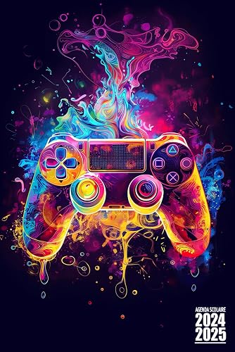 Agenda Scolaire: 2024-2025 Gamer Manette de Jeux de Foot Sport Souple et Pratique avec Beaucoup d'espace pour noter pour Garçon et Fille de Septembre ... Primaire, Collège, Lycé, CP, CE1, CM1 et CM2