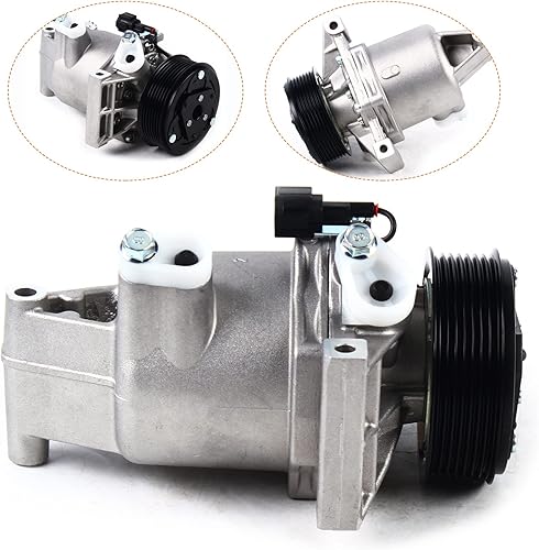 Miniatura 2 de Compresor de A/C de CA con embrague se adapta a 2011-2017 para Nissan Versa 2011-2015 para Juke 1.6L CO 29099C, compresor de CA con embrague para