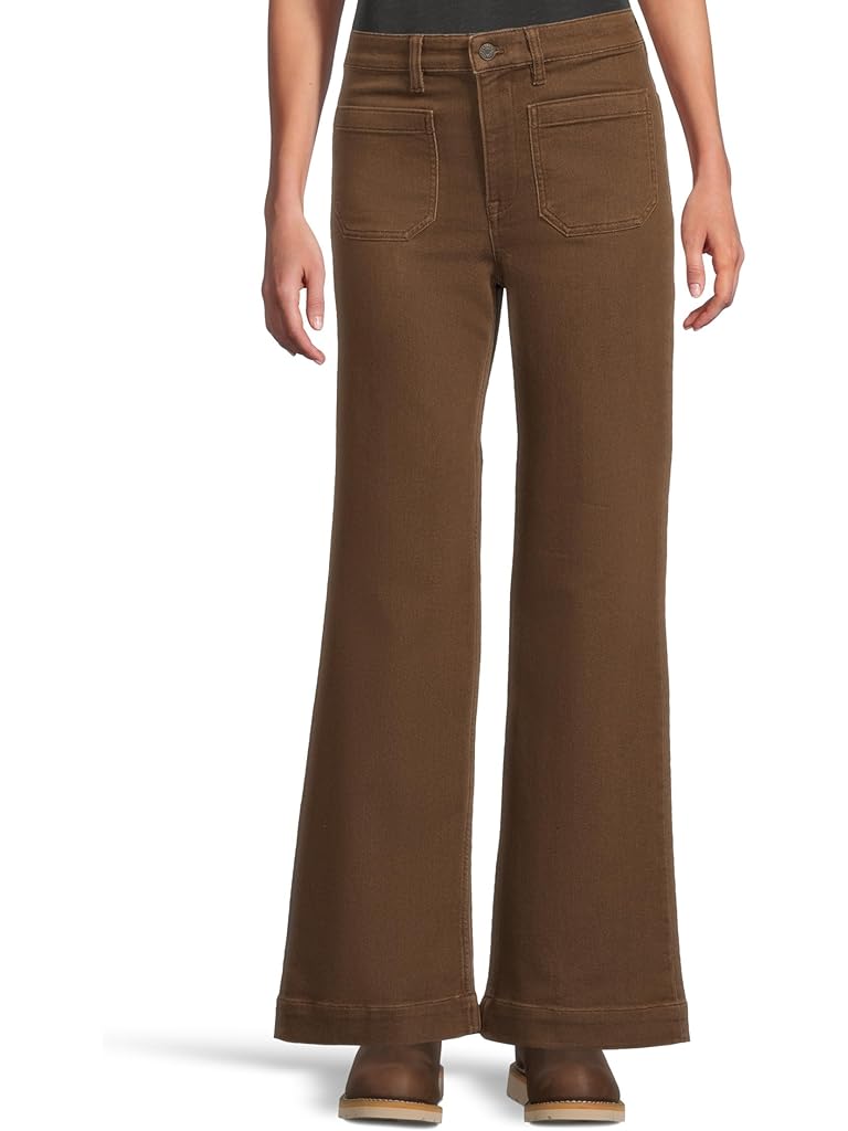 Brown Faherty Stretch Terry Patch Pocket Pants