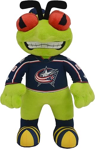 Vista 7 de Bleacher Creatures Anaheim Ducks Wild Wing - Figura de peluche de mascota de la NHL de 10 pulgadas (uniforme triangular verde azulado), una mascota