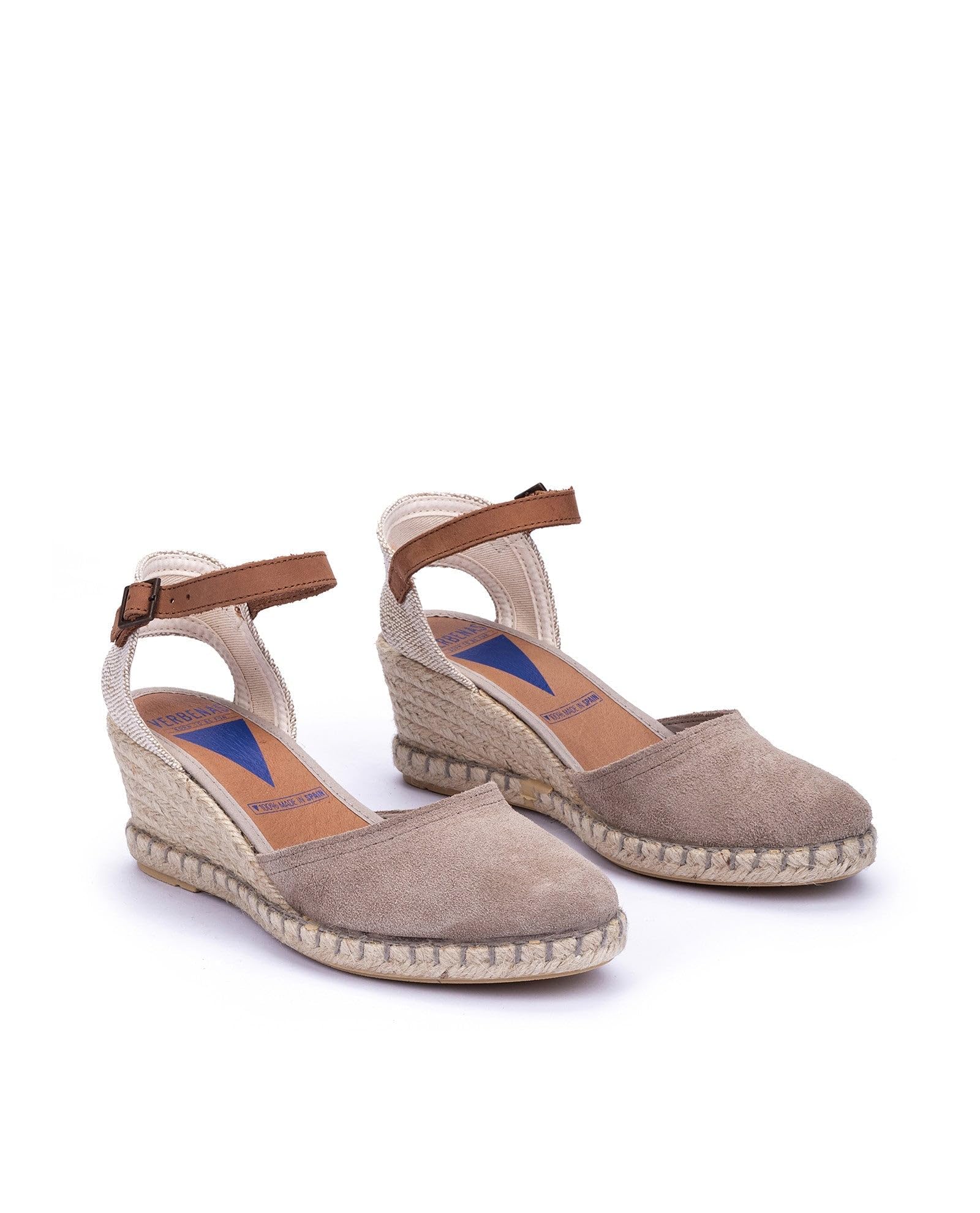 VERBENAS Espadrillas con Zeppa Malena Serraje Piedra