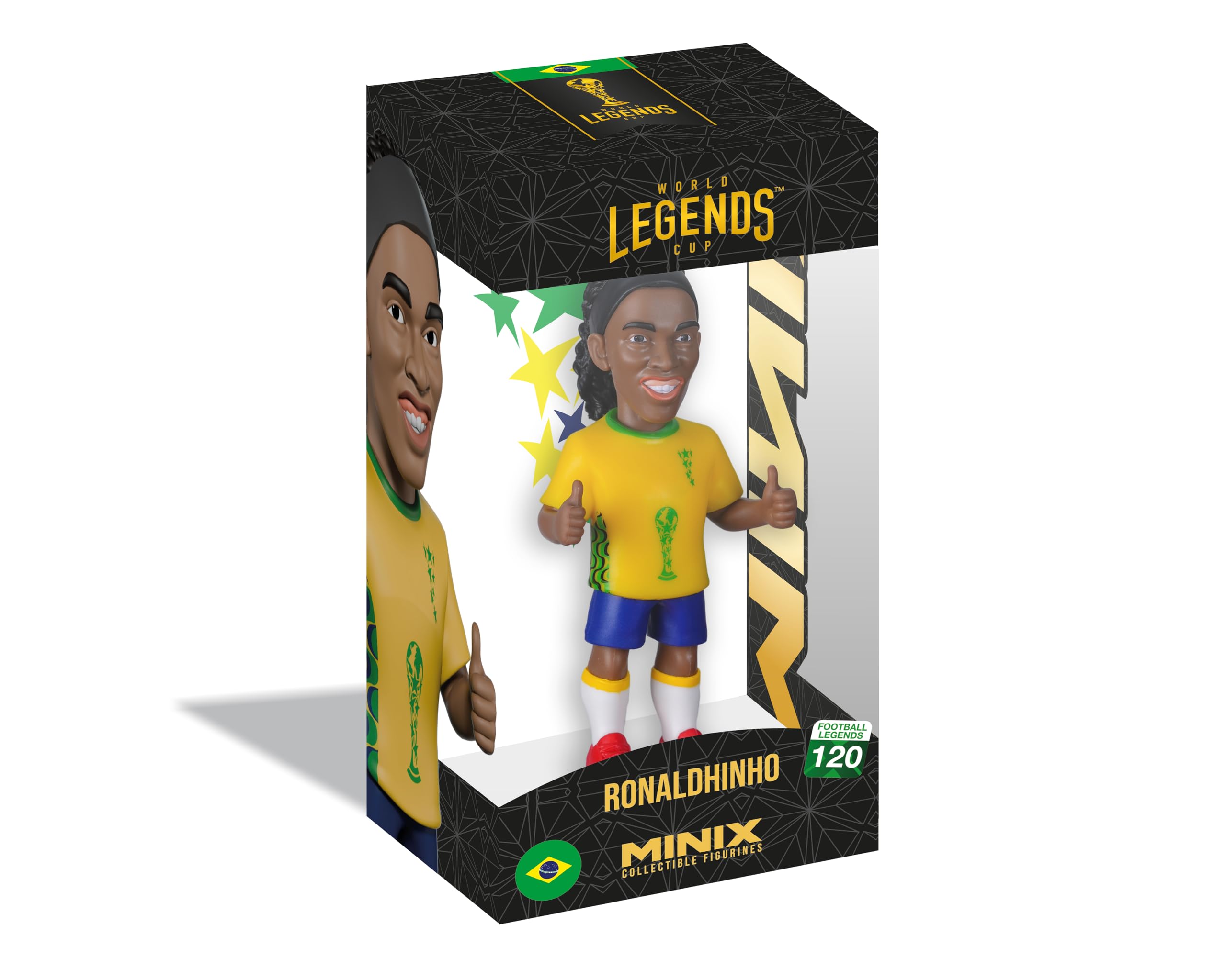 MINIX - Football Legends - Mistrzostwa Świata Legends #120 - Brazylia - Ronaldinho - Figurka kolekcjonerska 12 cm