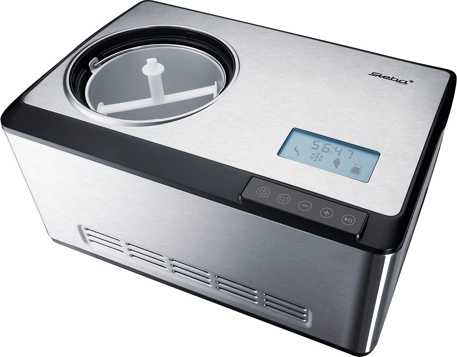 AAOBOSI Gelatiera Con Compressore 2L - 4 Modalità: Gelato, Yogurt, Senza Pre-Congelamento - Display Digitale, Timer, Acciaio Inox - Foto 14