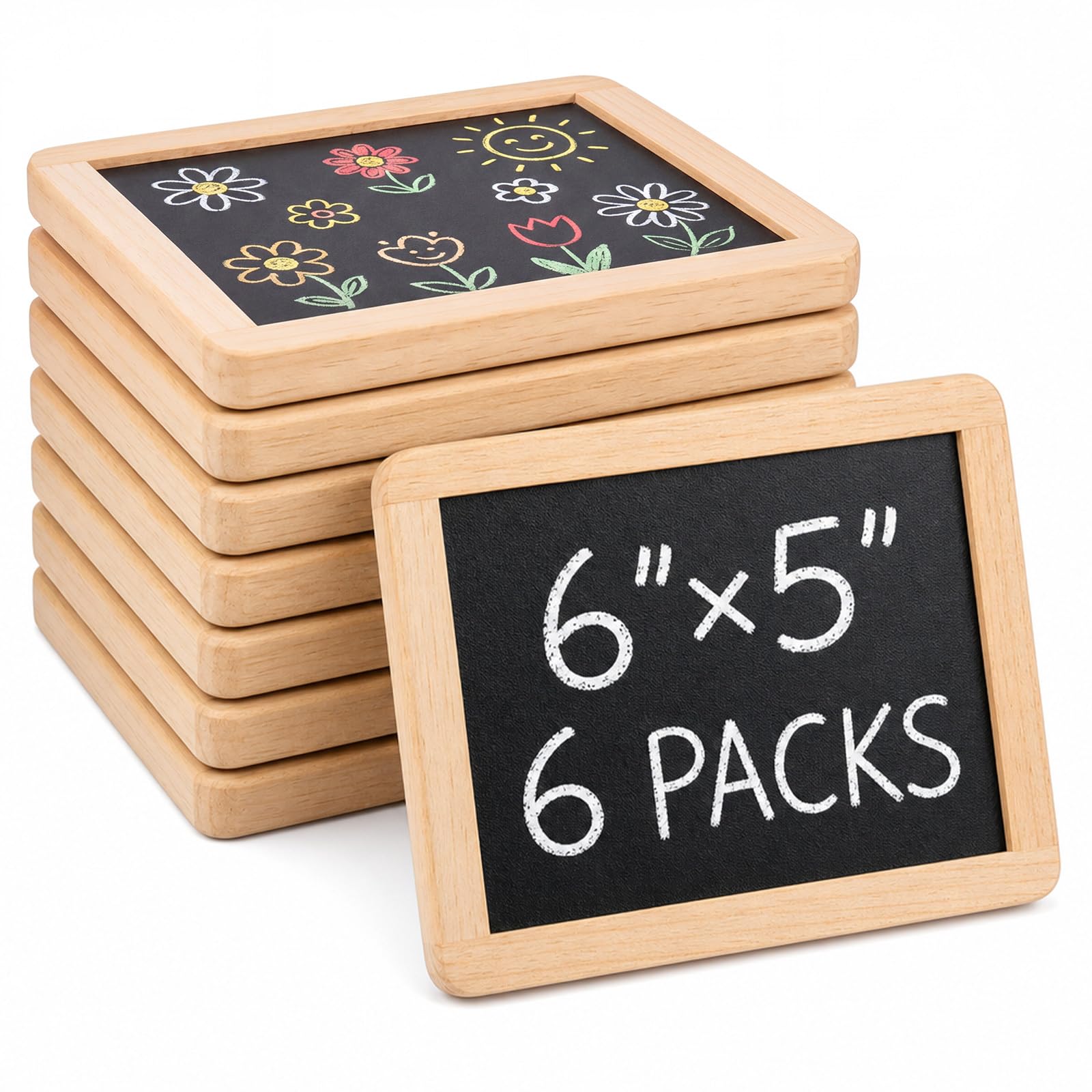 Amazon.com : Chinco 6 Pcs Small Slate Chalkboard Mini Chalk Board