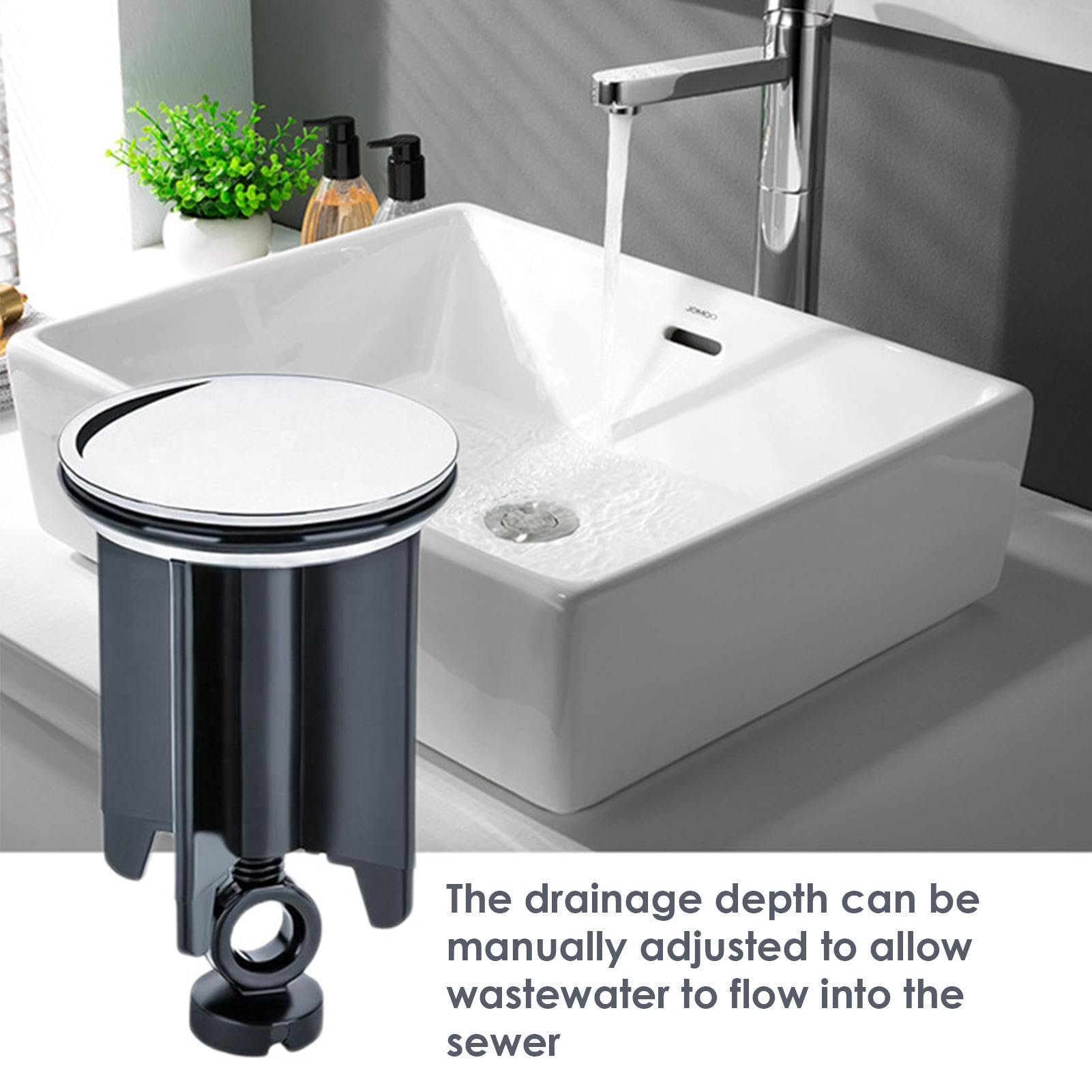Tapón De Goma Para Desagüe De 40 Mm – Con Anillo De Acero Inoxidable, Evita Fugas En Fregaderos, Bañeras Y Lavadoras
