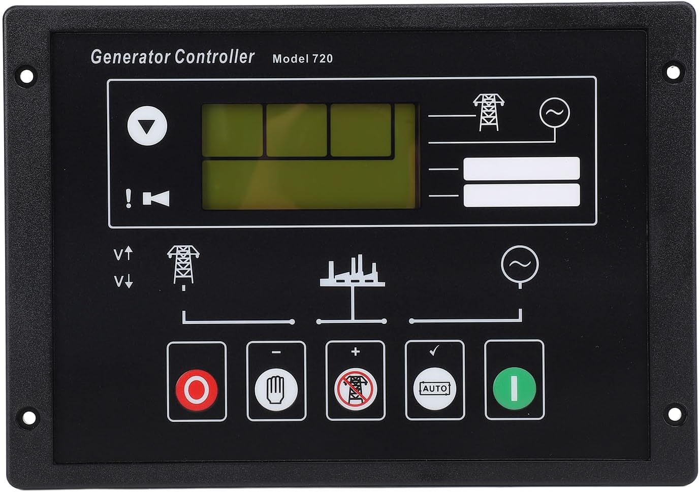 マイコン制御発電機用 リアルタイム表示、ビジュアルアラーム、自動