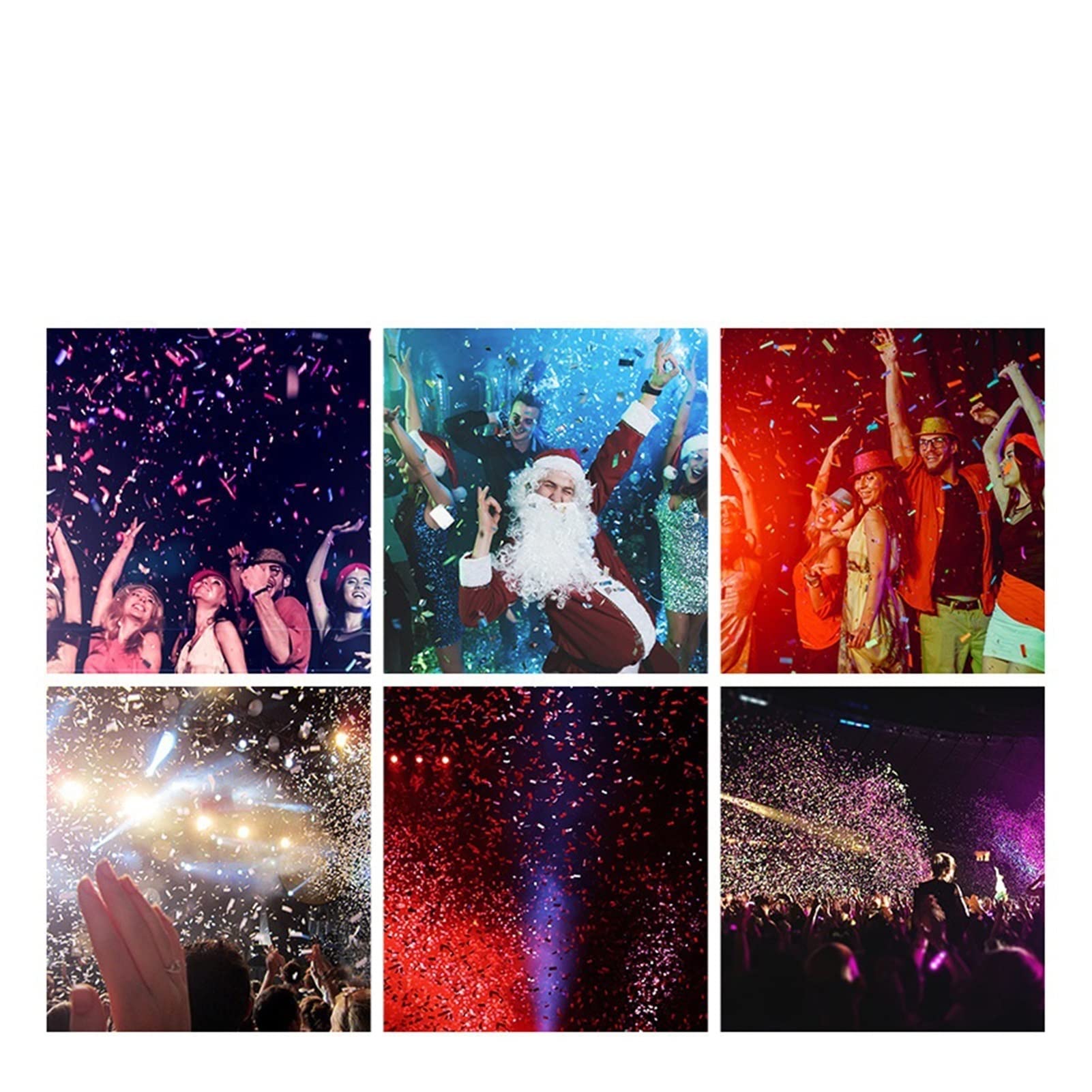 Konfetti-Maschine Confetti Launcher Fernbedienung Elektrische Regenbogen-Maschinenstufe Rauchmaschine Wedding Bar Für Hochzeitsfeier Dekoration