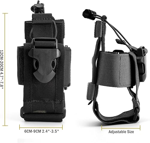 Miniatura 46 de VIPERADE MOLLE - Funda de radio universal para walkie talkie para cinturón y chaleco, soporte de radio táctico para Baofeng, Motorola Beige Bronceado