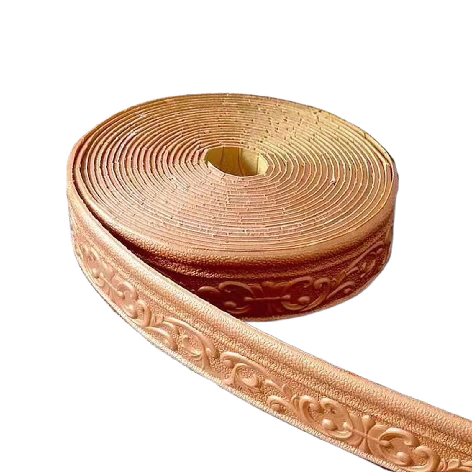 Samoprzylepna listwa przypodłogowa z elastycznej pianki — listwy przypodłogowe o wymiarach 9,2 m x 7,8 cm do wystroju domu, biura i hotelu(White gold)