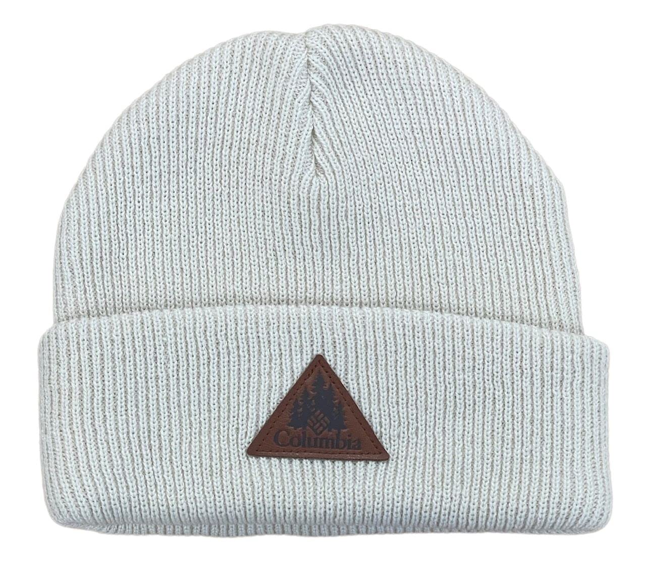 Columbia Unisex Nordic Point Logo Cuffed Beanie Hat Cap (Butter White)