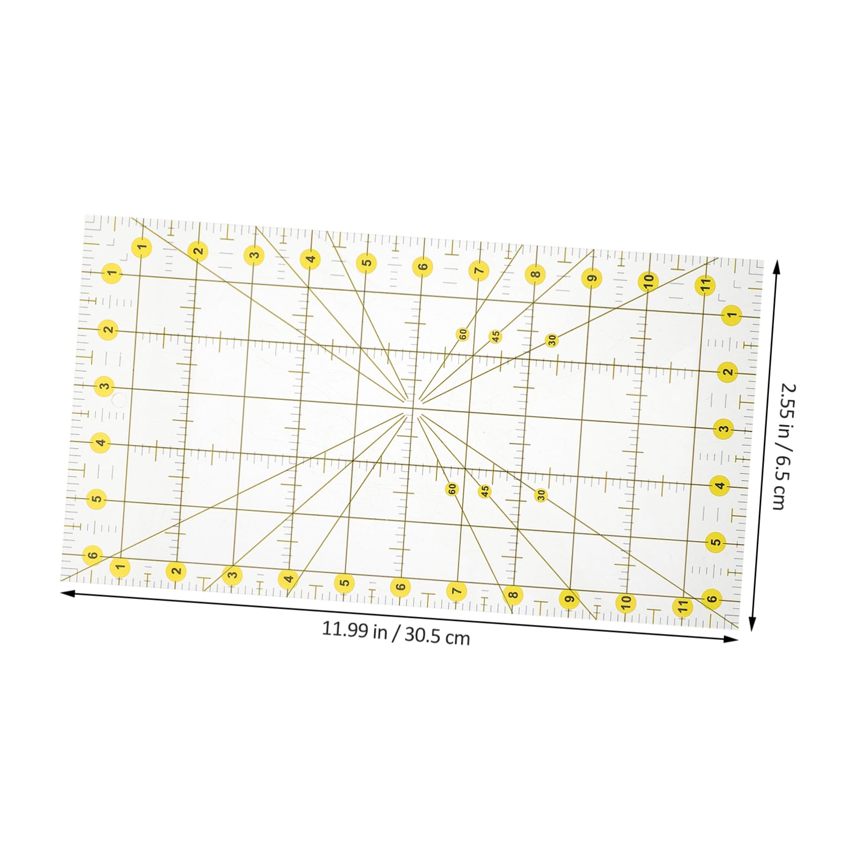 Durchsichtiges Pvc Patchwork Lineal zum Nähen und Zuschneiden