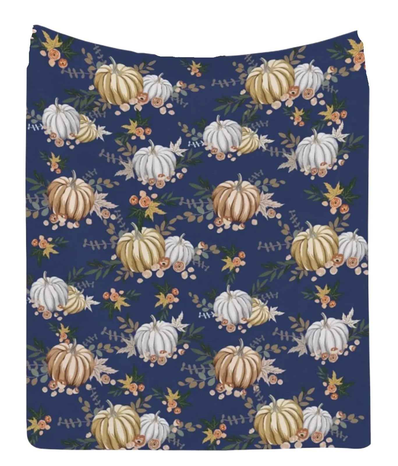 Couverture de Noël douce en peluche chaude bleu hiver 130x150cm