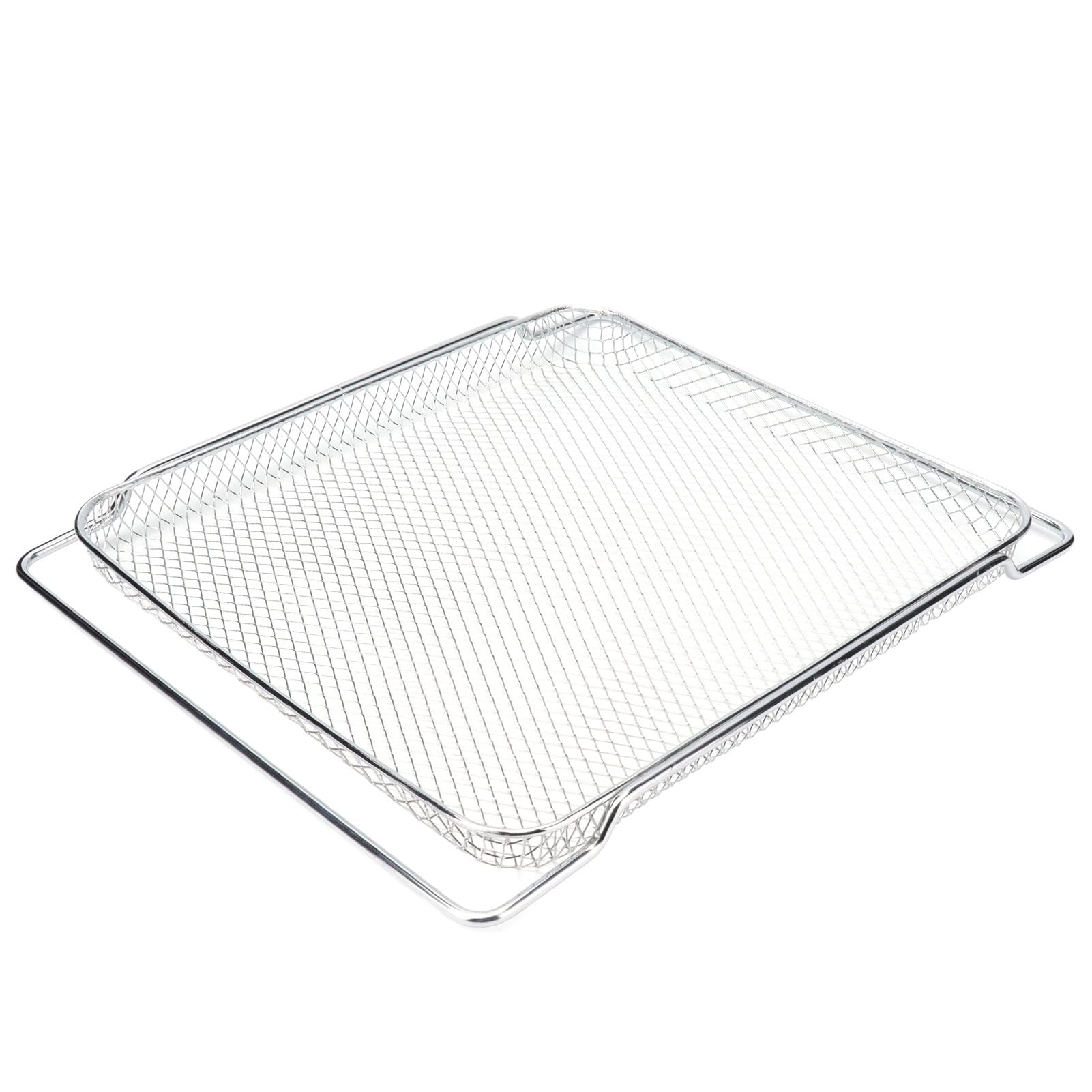 Rete Grigliata Multifunzionale in Acciaio Inossidabile per Griglia da Forno per Cottura Raffreddamento 36x30cm