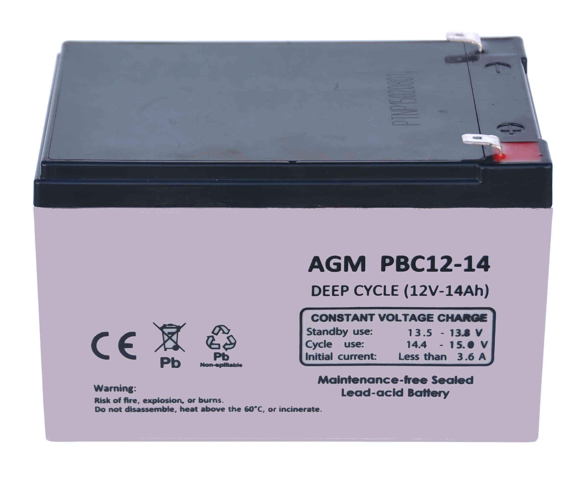 Batería AGM Ciclo Profundo 12V 14Ah PBC12-14