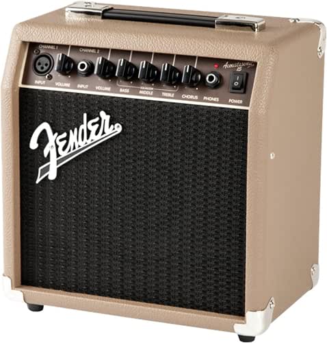 Fender Acoustasonic 15 Acoustic Guitar Amplifier, 15-Watt Portable Combo Amp