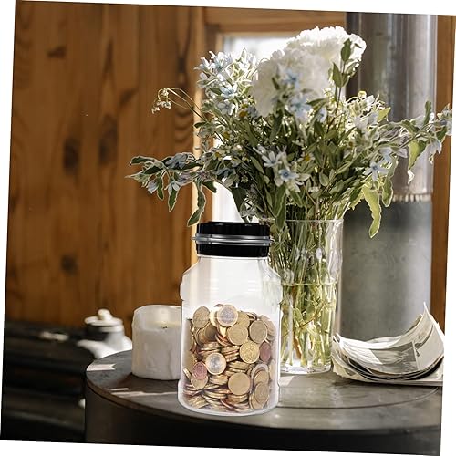 Miniatura 7 de Happyyami Alcancía digital para niños, alcancía electrónica transparente para adultos, contenedor de monedas, banco de monedas, caja de ahorro de