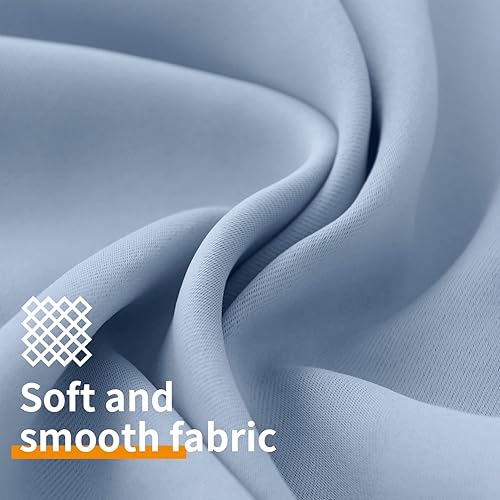 Miniatura 4 de YoungsTex - Cortinas blackout, aislamiento térmico, ojales, oscurecen la habitación, para sótano, dormitorio infantil, sótano y baño, 2 paneles, 42