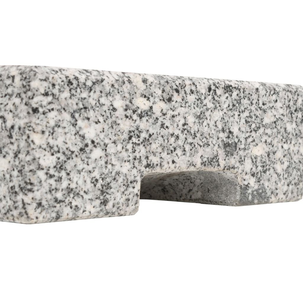 Socle de Parasol Granite rectangulaire 25 kg,Pied De Parasol,Pied De Parasol Lourd,Pied De Parasol sur roulettes