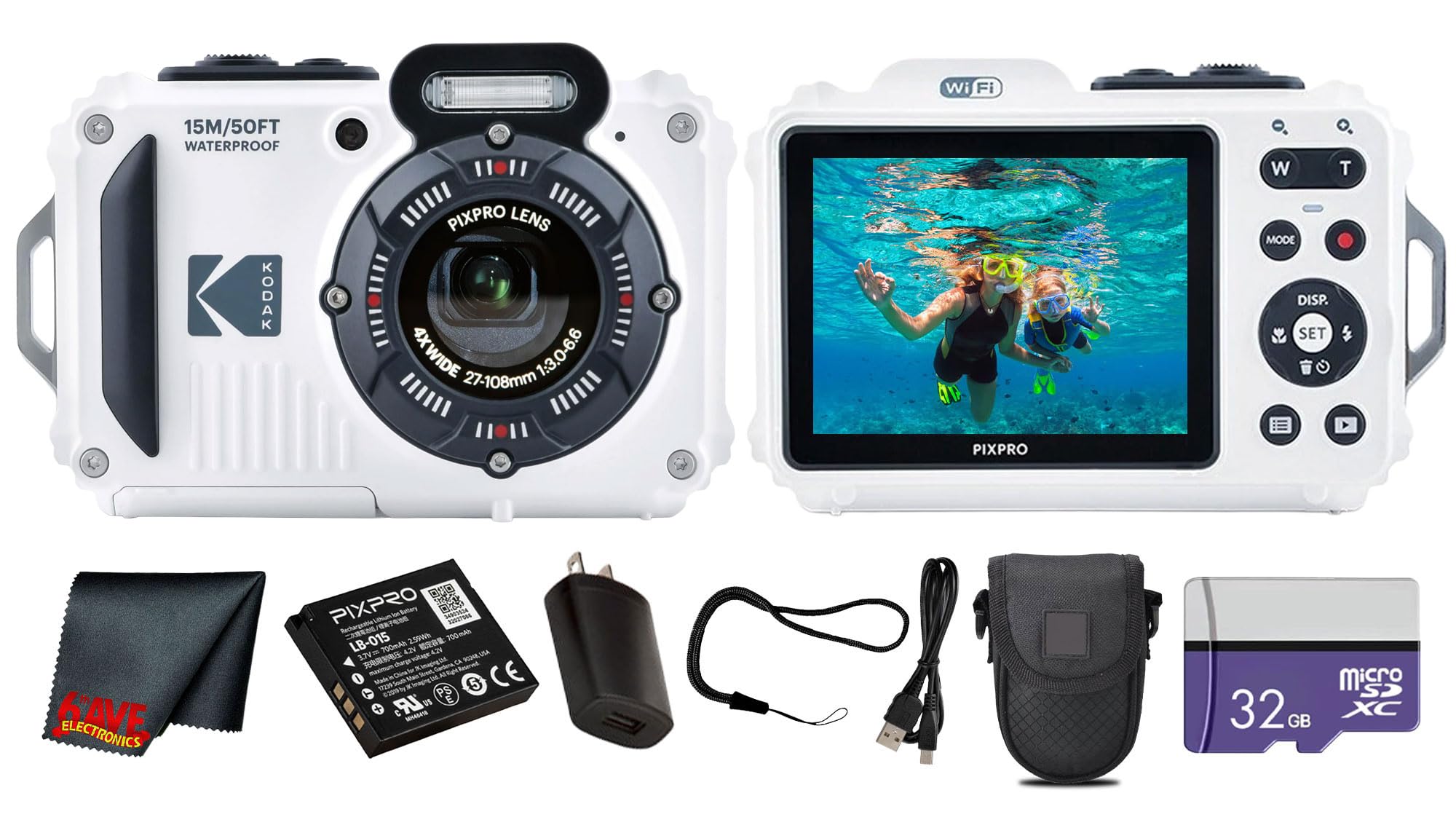 デジタルカメラ kodak pixpro wpz2 Buy Kodak PIXPRO WPZ2 Digital Camera (White) | 16MP Sensor, 4X