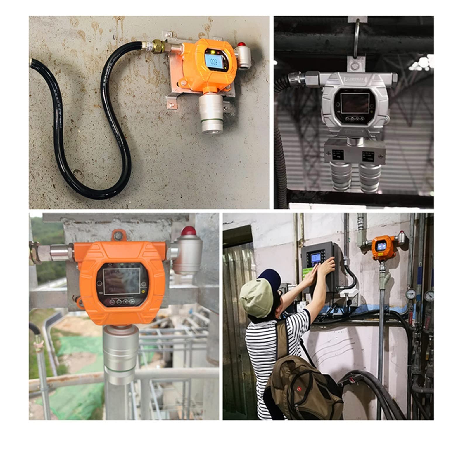 Detektor gazu, WSPÓŁ Detektor gazu, analizator testera czujnika alarmowego LCD Wyświetlacz; 0-2000ppm, w/DOPROWADZIŁO Alarm(With)